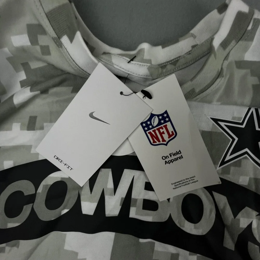 Dallas Cowboys Shirt Mens Small NFL Football Nike Salute To Service‎ Camo NEW
